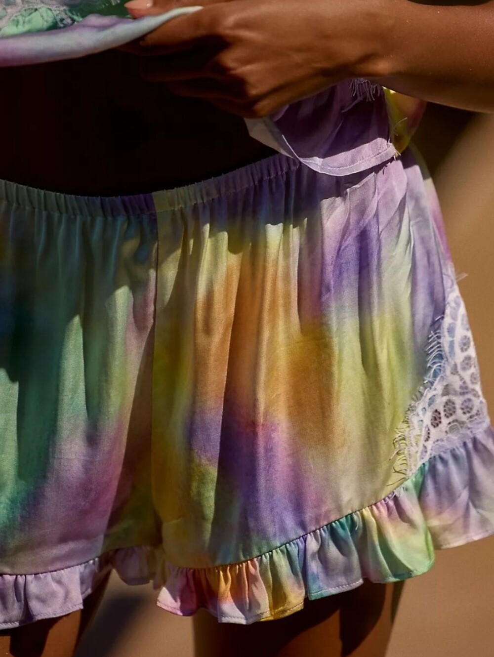 NWT LyreBird Silky Ruffle Shorts